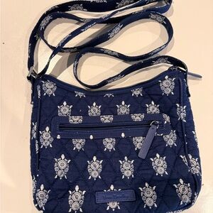 Vera Bradley Navy Turtle Pattern Crossbody Bag